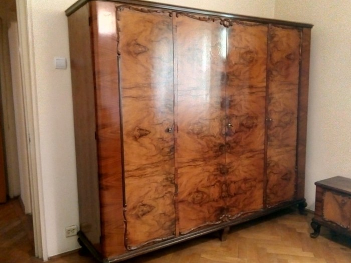 Mobila Dormitor Tip Biedermeier Din Radacina De Nuc Masiv Okazii Ro