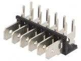 Conector Spadă THT Alamă Cositorit 6.4mm 0.8mm 500V