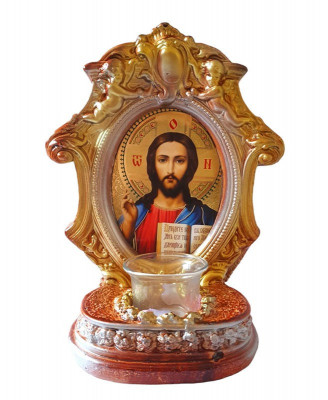 Suport Lumanare, Isus Hristos, 24 cm, GXL034 foto
