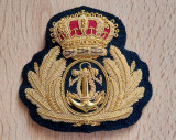 Emblema regalista coifura ( cascheta, sapca) ofiter marina Carol 2