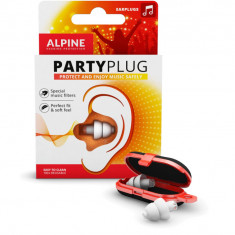 Dopuri de urechi Alpine PartyPlug Comfort pentru evenimente muzicale, SNR 19dB, alb - RESIGILAT