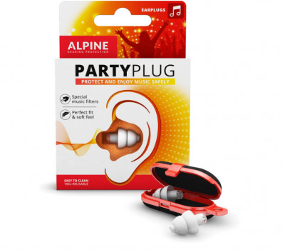 Dopuri de urechi Alpine PartyPlug Comfort pentru evenimente muzicale, SNR 19dB, alb - RESIGILAT foto