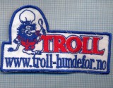 AX 1234 EMBLEMA -TROLL - W.W.W.TROLL-HUNDEFOR.NO -PENTRU COLECTIONARI