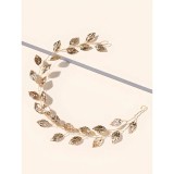 Cumpara ieftin Accesoriu de Par Mireasa 32x7cm, Aurie - 230772