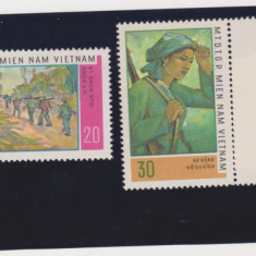 VIETNAM (Nord) 1968LUPTATORI VIETCONG -Picturi Serie 4 timbre MNH**