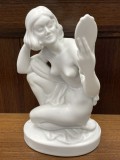 Bibelou nud portelan alb HEREND RAR