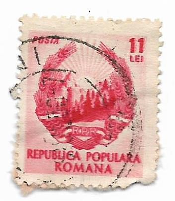 Lot de 2 marci romanesti diverse, obliterate, din anii &#039;50