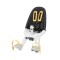 Scaun copii Qibbel AIR, montaj fata, culoare alb/negru Cod:588301305RM