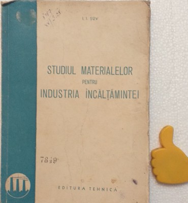studiul materialelor pentru industria incaltamintei I I Suv foto