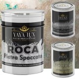 Kit Pietra Spaccata/Piatra Sparta, Roca pentru interior, 24 kg, Fondo Quarzato 2,5 Litri, Vivo Perlato 1 Litru - Toro Decor
