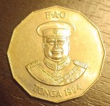 Moneda Tonga - 50 Seniti 1994 - An rar, Australia si Oceania