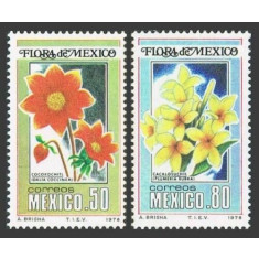 Mexic 1978 - Flori, serie neuzata