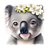 Cumpara ieftin Sticker decorativ, Koala, Gri, 55 cm, 9793ST, Oem