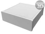 Carcasă din aluminiu cu panou 165x160x51 mm 1455T1601BU
