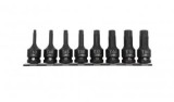 Set chei tubulare impact 1/2 cu varf torx T30-T80 ,set 8 piese