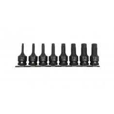 Set chei tubulare impact 1/2 cu varf torx T30-T80 ,set 8 piese