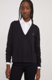 Cumpara ieftin Tommy Jeans pulover femei, culoarea negru, light DW0DW17251