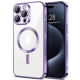 Husa pentru iphone 16 pro, atasare magnetica, magsafe, light purple