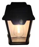 Lampa de perete cu 1 bec LED, senzor de miscare si panou fotovoltaic, exterior