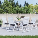 vidaXL Perne scaun, 6 buc., negru carouri, 50x50x7 cm, textil oxford 361548