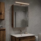 vidaXL Dulap cu oglindă pentru baie Lemn vechi 40 x 10,5 x 60,5 cm 889037