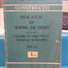 Indicator de norme de deviz pentru lucrări de linii ferate normale și înguste L1