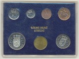 OLANDA █ SET COMPLET DE MONEDE █ FOLDER 1+5+10+25 Cents +1+2 1/2 Gulden 1980 UNC, Europa