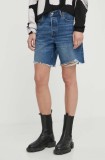 Cumpara ieftin Levi&#039;s pantaloni scurti jeans femei, neted, high waist