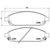 Placute frana Jeep Commander (Xk Xh) 09.05-12.10, Commander Van (Xh) 09.05-12.10, Grand Cherokee 3 (Wh Wk) 10.04-10.11, Fata, BREMBO