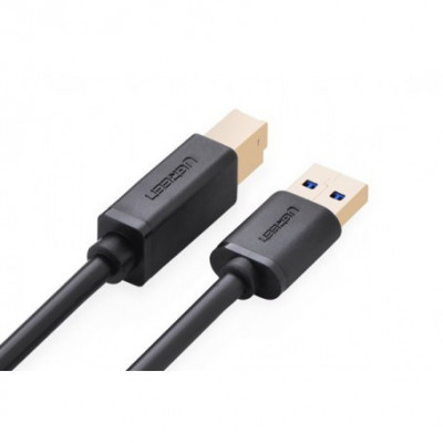 2M Cablu USB 3.0 A M la B M cable Gold Plated negru UG007 foto