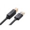 2M Cablu USB 3.0 A M la B M cable Gold Plated negru UG007