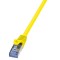 PATCH CORD S/FTP LOGILINK Cat6a, LSZH, cupru, 1.5 m, galben, AWG26, dublu ecranat &quot;CQ3047S&quot; (timbru verde 0.18 lei)