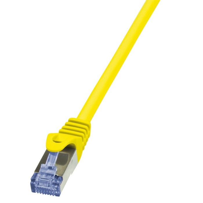 PATCH CORD S/FTP LOGILINK Cat6a, LSZH, cupru, 1 m, galben, AWG26, dublu ecranat &amp;quot;CQ3037S&amp;quot; (timbru verde 0.08 lei)
