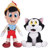 Set 2 jucarii din plus Pinocchio 35 cm si Figaro 24 cm, Play By Play