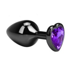 Dop Anal Dark Anal Plug Small, Heart Shape, Violet, Guilty Toys
