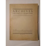 D. Gusti (ed.) - Archives pour la science et la reforme sociales (1943, nr. 1-4)