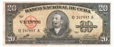 Cuba 20 Pesos 1960 P-94 Seria 247897