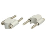 Set inaltatoare ghidon - culoare: argintiu - pentru ghidon de 22 mm