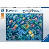 Cumpara ieftin Puzzle Specii Marine Colorate, 500 Piese, Ravensburger