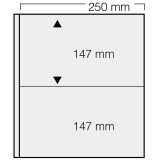 Set 5 folii albe, Garant, cu 4 buzunare de 147 x 250 mm