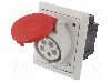 Conector alimentare AC, IEC 60309, IP44, 16A, 400V AC, 5 pini, PCE - 415-6PKG