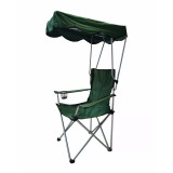 Scaun pescuit, camping, pliant, structura metalica, verde, 84 x 52 x 85 cm