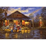 Puzzle 1000 piese - Motorcyclist, Art Puzzle