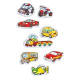 Joc educativ invatam vehicule, 30 cartonase magnetice ilustrate, NippleBaby