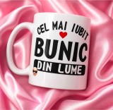 Cana personalizată pentru cel mai iubit bunic+breloc cadou!