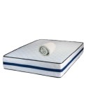 Set Saltea ortopedica, Iris Super Lux Comfort, 160x200x26cm, fermitate tare, cu plasa de arcuri tip Bonell, sistem de aerisire banda Spaceair, Saltsib, Ortopedice, 160x200