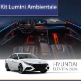 Lumini ambientale Hyundai Elentra 2020-2023 dedicat set complet control telefon sau sistem original CarStore Technology