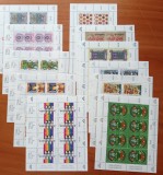AUSTRIA-(1990-2000)-LOT-11coli de Timbre- '' ZIUA-TIMBRULUI'' cu invitatia la WIPA-MNH-nestampilat-Vezi-Scan