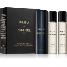 Chanel Bleu de Chanel parfum + refill pentru bărbați 3x20 ml