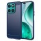 Husa pentru Honor X8c, Techsuit, Carbon, Albastra